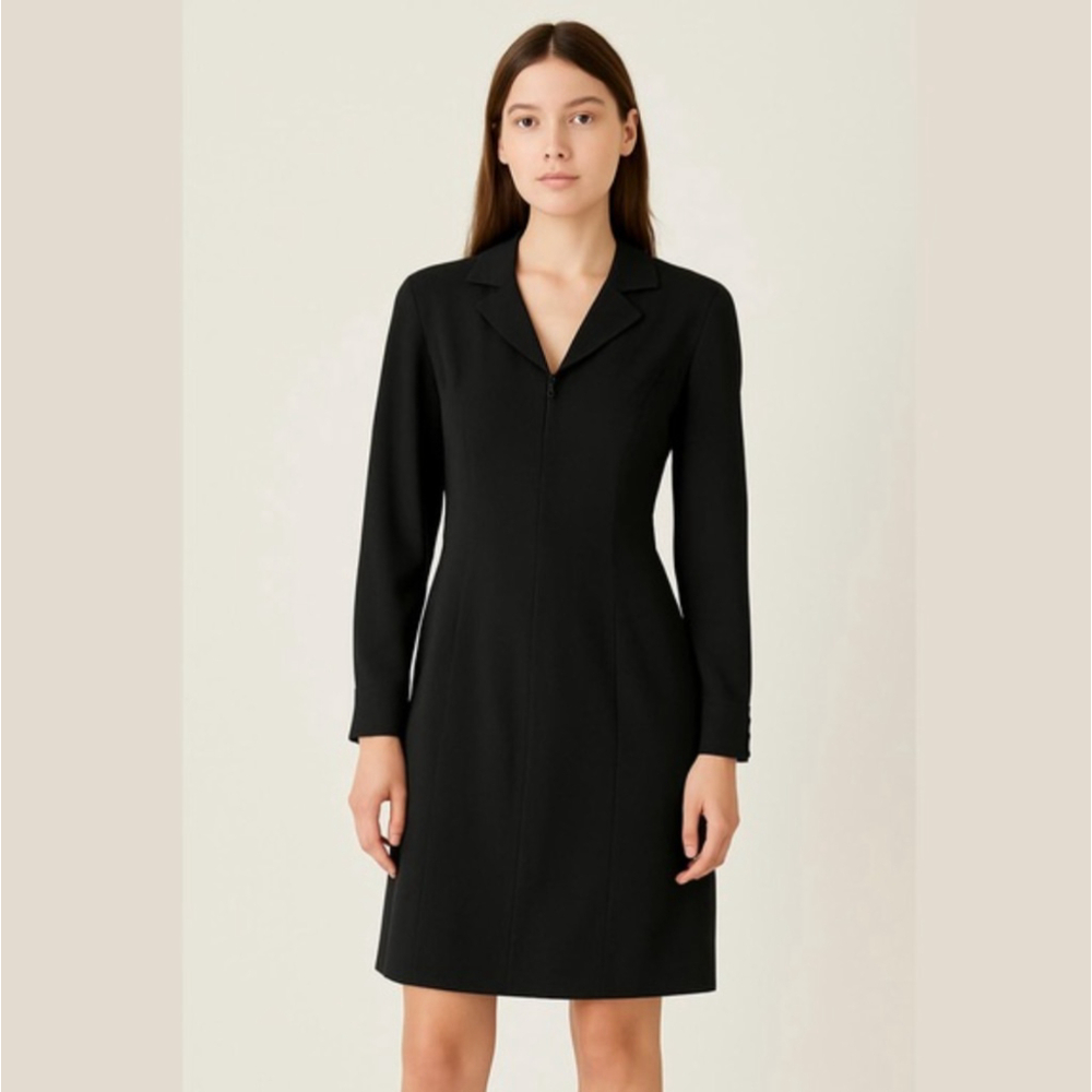 VINTAGE 90’s Giorgio Armani Le Collezioni Long Sleeved Zip Suit Dress Size 10